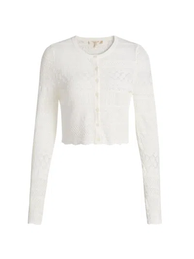 Loveshackfancy Women's Brigette Pointelle Knit Cardigan