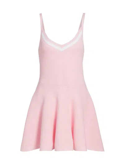 Loveshackfancy Women's Brinalina Fit & Flare Cotton Minidress In Pink