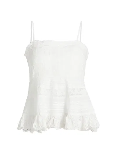 LOVESHACKFANCY WOMEN'S CHARLIEANN LACE TOP