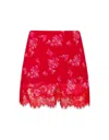 Loveshackfancy Darlington Skirt In Red