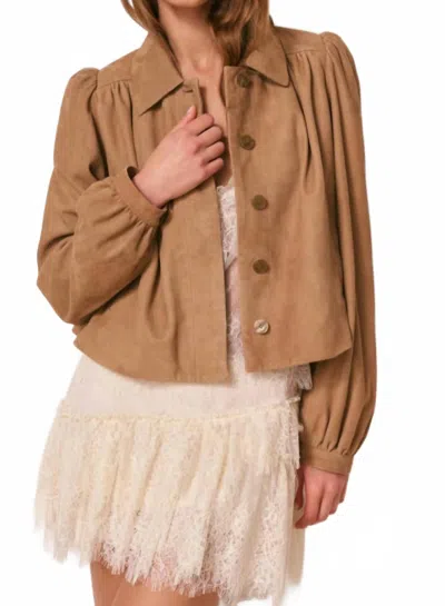 Loveshackfancy Women's Eris Jacket In Beige In Brown