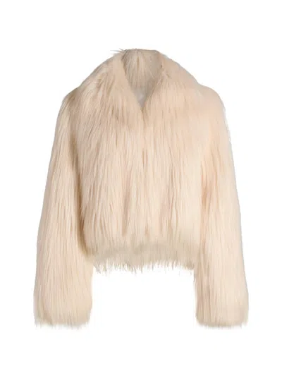 Loveshackfancy Women's Fallon Faux-shearling Jacket In White