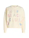 Loveshackfancy Kora Nautical Pullover Marine Dusk In Neutral