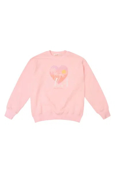 Loveshackfancy Women's La Pullover Crew Neck Sweater In Pink
