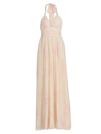 Loveshackfancy Women's Lilah Floral Silk Maxi Dress In Neutral