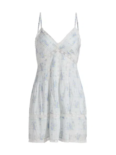 Loveshackfancy Women's  X Visit Savannah Docila Floral Lace-trimmed Minidress