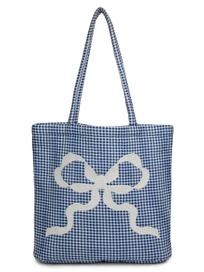 Loveshackfancy Women's  X Visit Savannah Henderson Bow Gingham Tote
