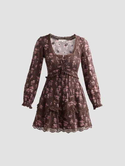 Loveshackfancy Women's Lysanthe Printed Mini Dress In Multi