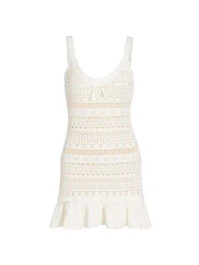 Loveshackfancy Women's Madiya Eyelet Cotton Minidress In Multi