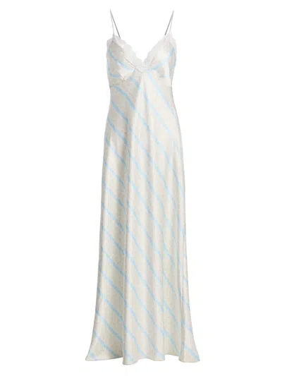 Loveshackfancy Women's Manuela Slip Maxi Dress In Gray