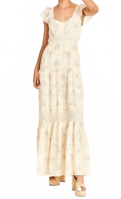 Loveshackfancy Women's Melinda Dress In Lavender Whispy In Burgundy