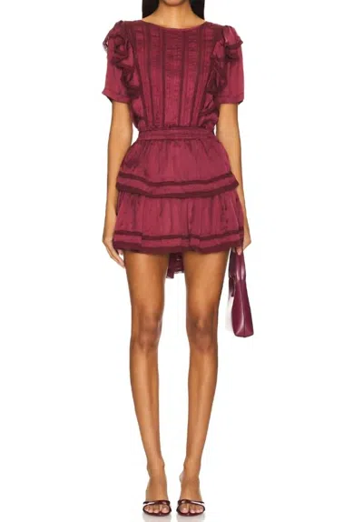 Loveshackfancy Women's Natasha Dress In Oxblood In Red