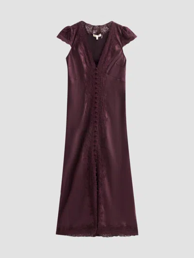 Loveshackfancy Women's Para Laced Crepe Maxi Dress In Brown