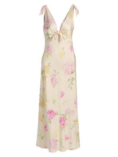 Loveshackfancy Women's Perri Floral Maxi Dress In Pink