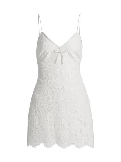 Loveshackfancy Women's Petaline Scalloped-hem Minidress In White
