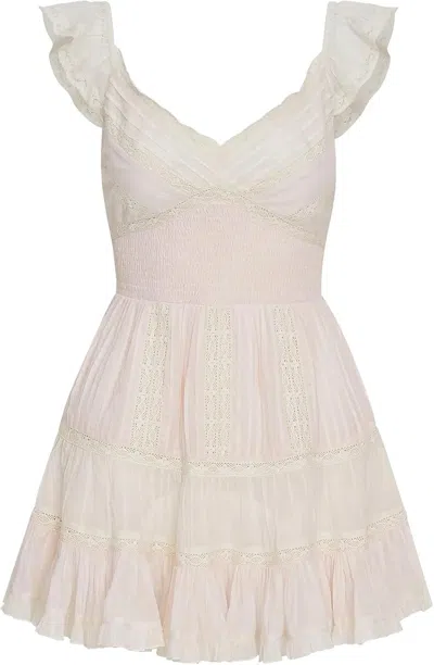 Loveshackfancy Presline Embroidered Mini Dress In Multi