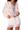 Loveshackfancy Women's Quindi Linen Crochet Shorts In Optic White In White