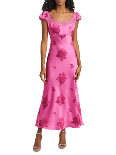 Loveshackfancy Women's Renaissance Rainfall Charm Joelette Midi-dress In Pink