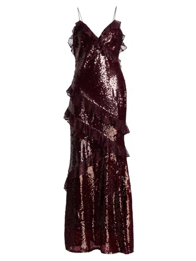 Loveshackfancy Rialto Dress In Burgundy