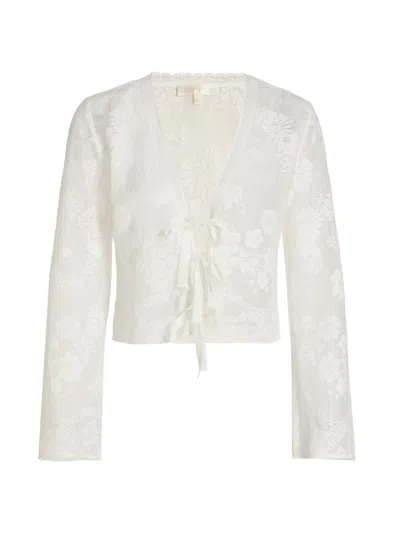 Loveshackfancy Stacellea Top White