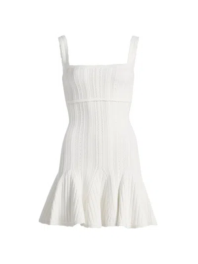 Loveshackfancy Women's Tabatha Pointelle Minidress In White