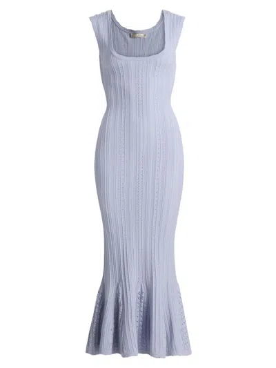LOVESHACKFANCY WOMEN'S TAYLEEN POINTELLE MIDI-DRESS