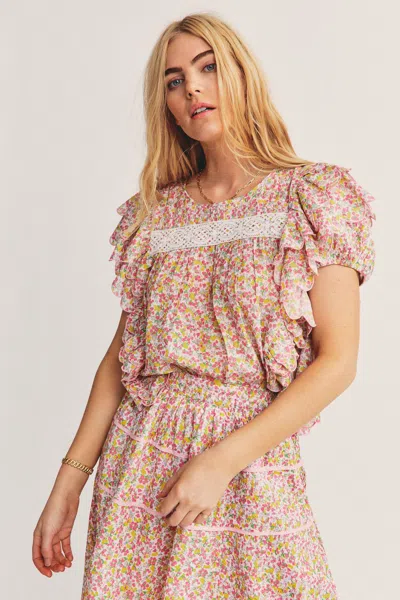 Loveshackfancy Womens Ditsy Floral Top In Multi