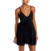 Loveshackfancy Womens Mini Embellished Cocktail And Party Dress In Black