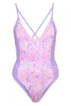Loveshackfancy Womens Purple One Piece Swimsuit In Purple