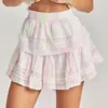 Loveshackfancy Womens Ruffle Mini Skirt In Multi