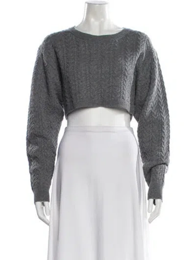 Pre-owned Loveshackfancy Wool Bateau Neckline Sweater In Multi