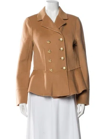 Pre-owned Loveshackfancy Wool Blazer In Brown