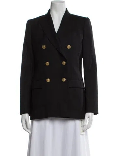 Pre-owned Loveshackfancy Wool Blazer In Gray