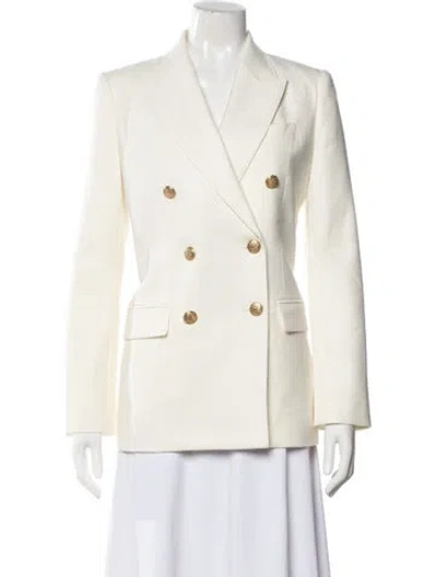 Pre-owned Loveshackfancy Wool Blazer In Neutral