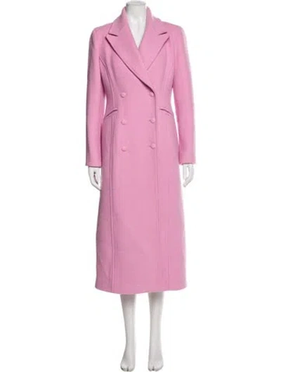 Pre-owned Loveshackfancy Wool Coat In Pink