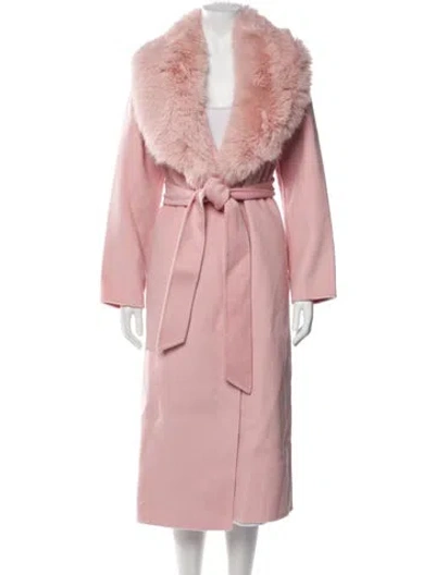 Pre-owned Loveshackfancy Wool Coat W/ Tags In Pink