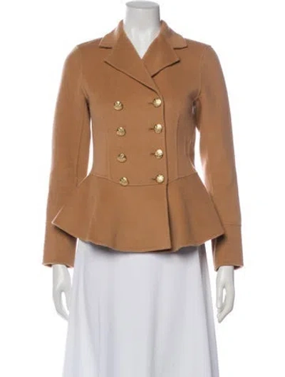 Pre-owned Loveshackfancy Wool Jacket In Brown