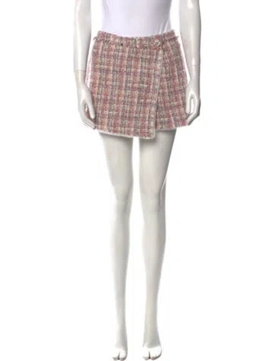 Pre-owned Loveshackfancy Wool Mini Skirt In Pink
