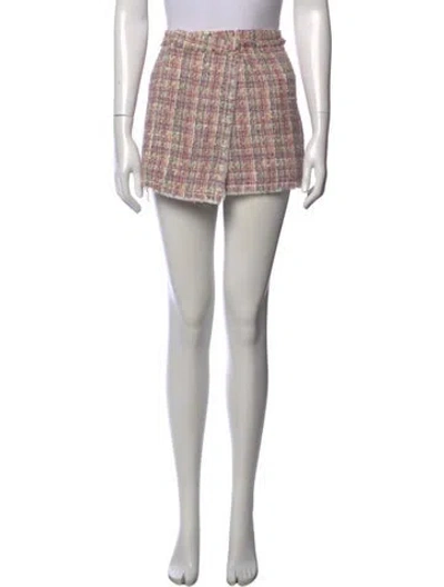 Pre-owned Loveshackfancy Wool Mini Skirt In Pink