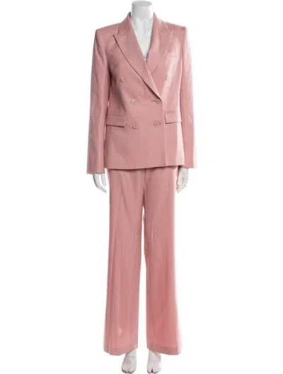 Pre-owned Loveshackfancy Wool Pantsuit W/ Tags In Pink