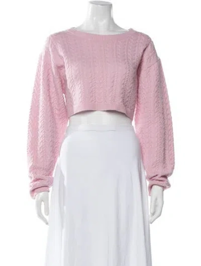 Pre-owned Loveshackfancy Wool Patterned Sweater