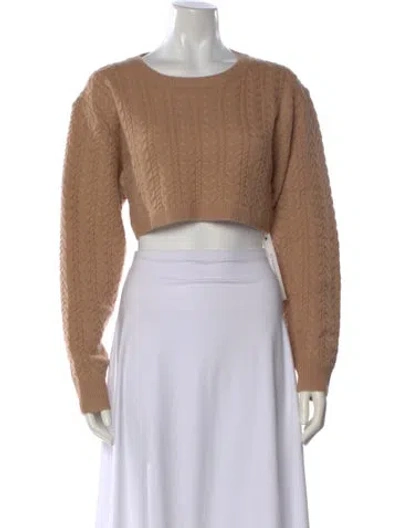 Pre-owned Loveshackfancy Wool Patterned Sweater In Neutral