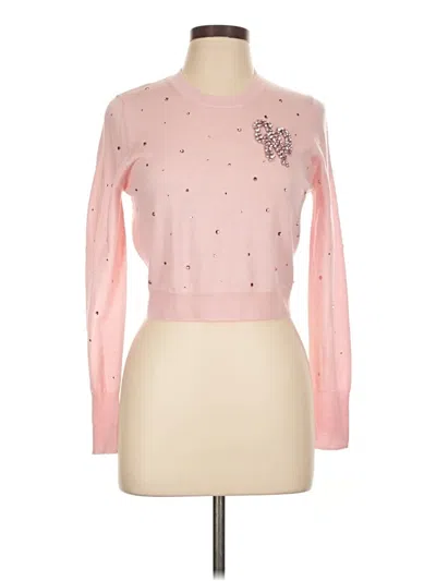 Pre-owned Loveshackfancy Wool Pullover Sweater In Pink