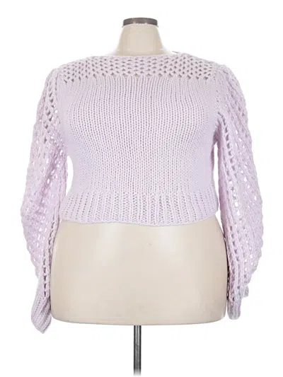 Pre-owned Loveshackfancy Wool Pullover Sweater In Pink