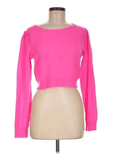 Pre-owned Loveshackfancy Wool Pullover Sweater In Pink