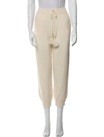 Pre-owned Loveshackfancy Wool Straight Leg Pants W/ Tags In Blue