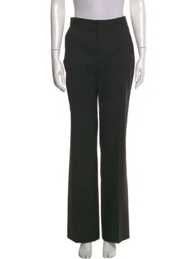 Pre-owned Loveshackfancy Wool Wide Leg Pants W/ Tags In Black