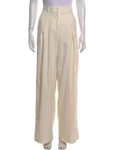 Pre-owned Loveshackfancy Wool Wide Leg Pants W/ Tags In Black