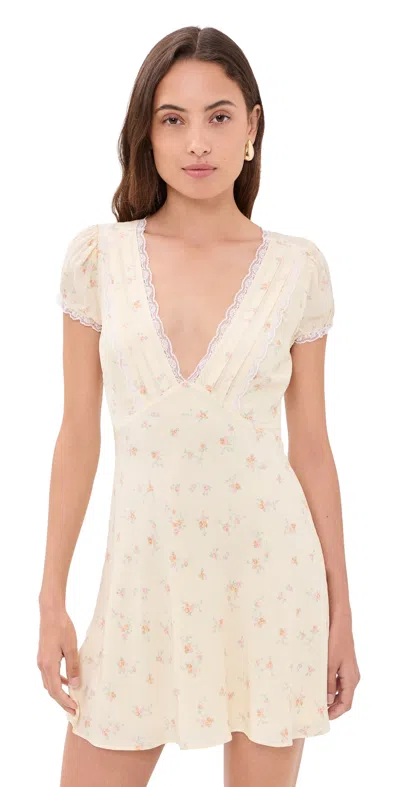 Loveshackfancy Yasmin Dress Lemon Haze In White