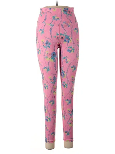 Pre-owned Loveshackfancy Yoga Pants In Pink